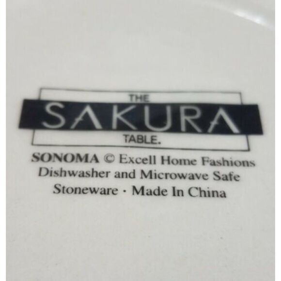 The Sakura Table Sonoma Coffee Mug Apples Grapes Pears Fruit -EUC Used Condition - Picture 7 of 9